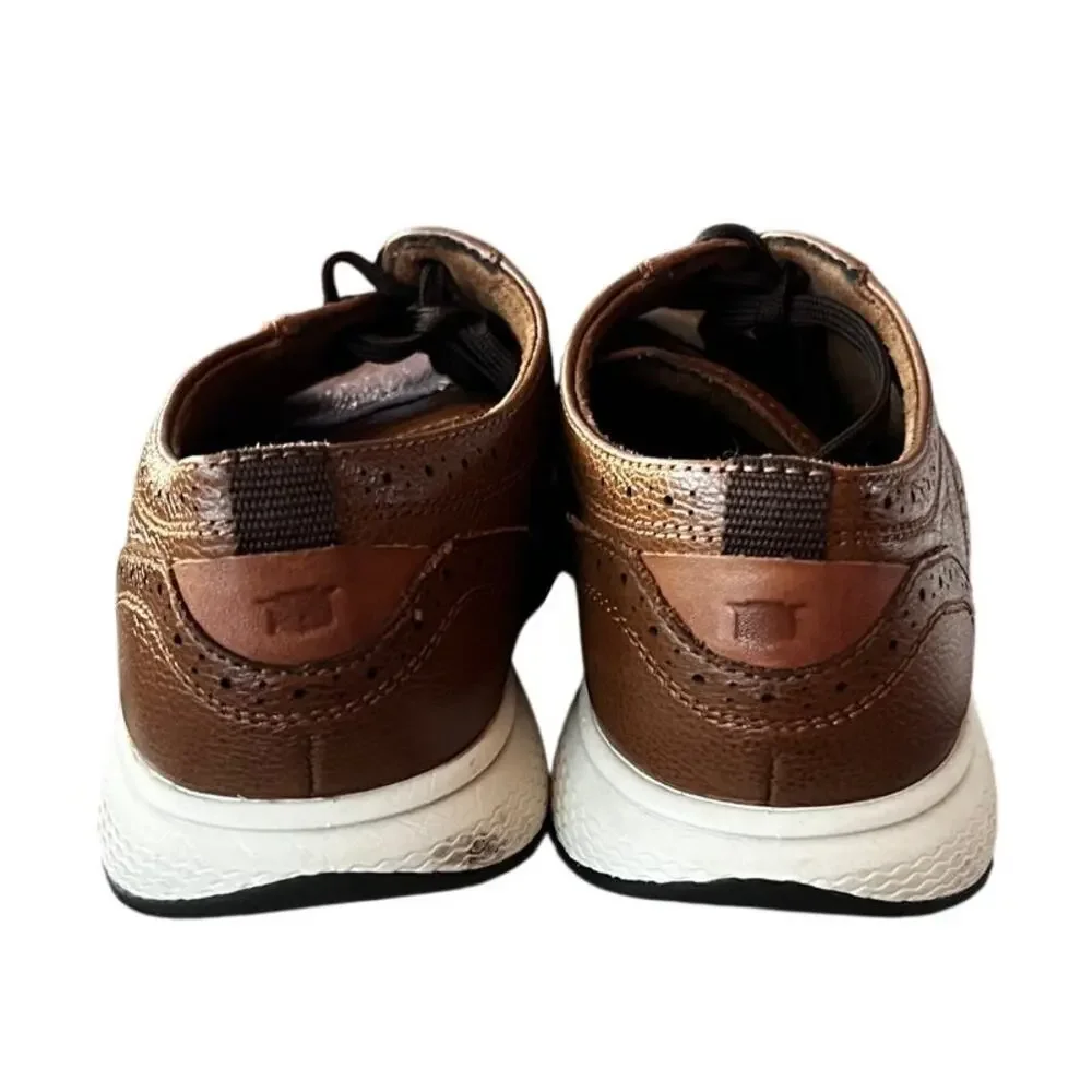 Florsheim Kids Shoes Size 5.5 M Brown Leather Comforttech Sneaker Style